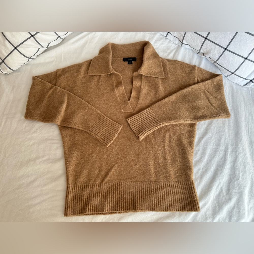 J.Crew Women’s XS collared wool blend sweater